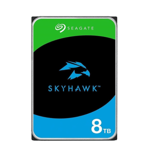 Seagate 8TB SkyHawk Surveillance SATA III 3.5″ Internal Hard Drive, 256MB Cache, 5400 RPM, Up to 180 MB/s Sustained Transfer Rates, 1 Million Hours MTBF, Supports up to 64 HD Cameras | ST8000VX010