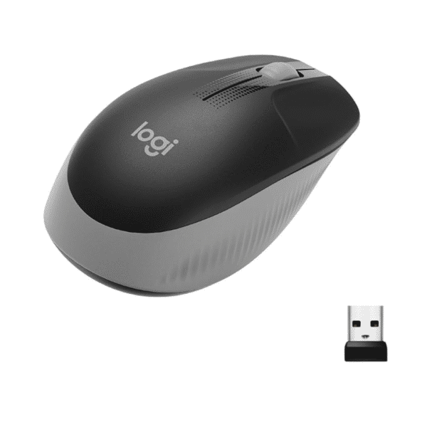 Logitech M191 Optical Wireless Mouse, 1000 Dpi Resolution, 3 Buttons, Line-by-Line Precision, Mid Gray | 910-005922