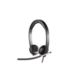 Logitech H650e Wired Headset, Mono Headphone with Noise-Cancelling Microphone, USB, In-Line Controls, Indicator LED, PC/Mac/Laptop