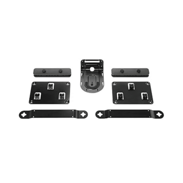 Logitech Mounting Kit for Rally Video Conferencing Kit, 2x Speaker Bracket, Camera Bracket, Table Hub Bracket, Display Hub Bracket, 2x Cable Retainer, Fasteners