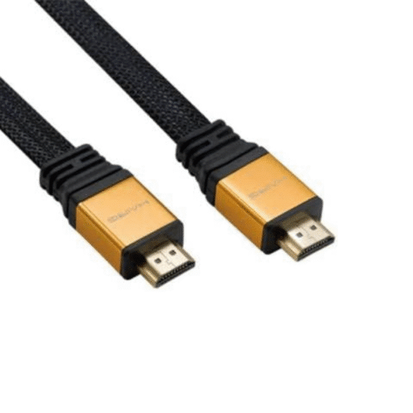 Haing 4K HD To HDMI High Speed Ultra HD Braided Cord 1.5 Meter 24K Gold Plated V1.4 HDMI cable