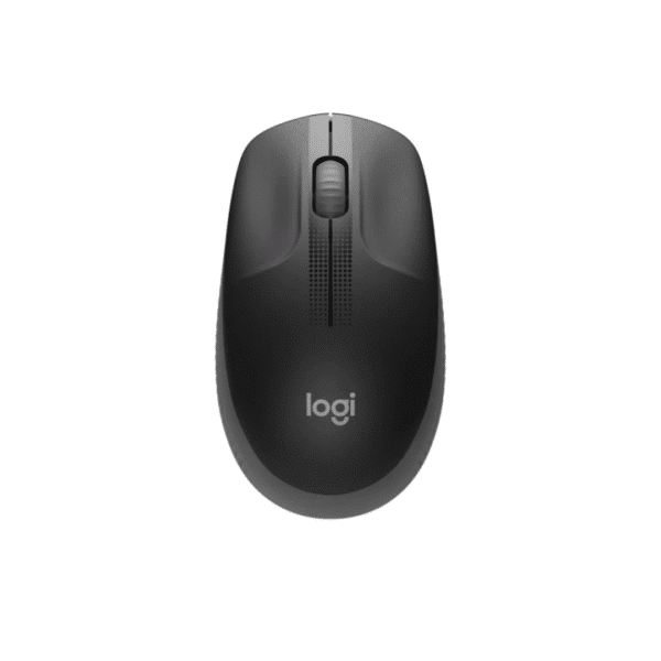 Logitech Wireless Mouse M190, Full Size Ambidextrous Curve Design,18-Month Battery with Power Saving Mode,USB Receiver,Precise Cursor Control and Scrolling,Wide Scroll Wheel,Scooped Buttons -Charcoal