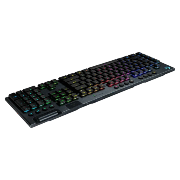 Logitech G915 LIGHTSPEED RGB Mechanical Gaming Keyboard, Low Profile GL Clicky Key Switch, LIGHTSYNC RGB, Advanced LIGHTSPEED Wireless and Bluetooth Support – Clicky,Black