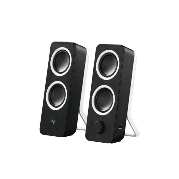 Logitech Multimedia Speakers Z200 with Stereo Sound for Multiple Devices, Rich Stereo Sound with Adjustable Bass, Easy Controls 980 000800 Black