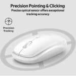 PROMATE HOVER WHITE WIRELESS MOUSE - Image 3