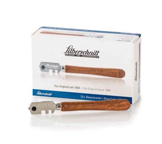 Filberschnitt Carbide Glass Cutter with Wooden Handle, Brown