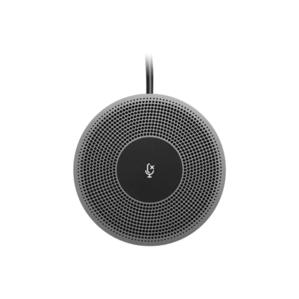 Logitech Expansion Mic for MeetUp, Plug-and-Play, Indicator Lights, Microphone Type Mono, Wideband, Noise Canceling, PC/Mac/Laptop/Macbook/Tablet – Black