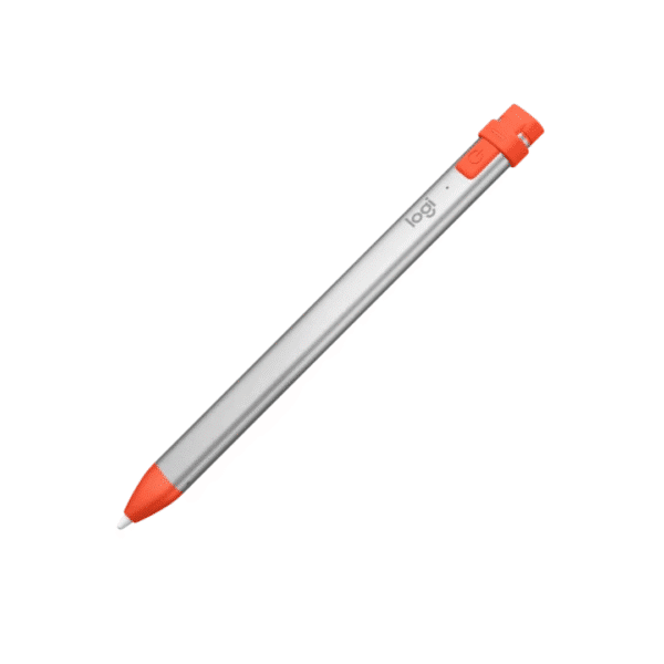 Logitech Crayon Digital Pencil for All iPads (2022 Releases and Later) with Apple Pencil Technology, Anti-roll Design, and Dynamic Smart tip, Orange
