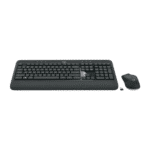 Logitech MK540 Advanced Wireless Keyboard and Mouse Combo for Windows, 2.4 GHz Unifying USB-Receiver, Multimedia Hotkeys, 3-Year Battery Life, for PC, Laptop, Arabic Layout – Black - Image 2