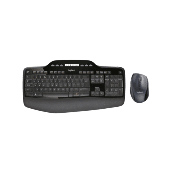 Logitech MK710 Wireless Keyboard and Mouse Combo for Windows, 2.4GHz Advanced Wireless, Wireless Mouse, Multimedia Keys, 3-Year Battery Life, PC/Mac, QWERTY US Layout – Black