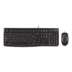 Logitech MK120 Wired Keyboard and Mouse for Windows, Optical Wired Mouse, USB Plug and Play, Full Size, PC/Laptop, English/Arabic Layout Black, 920-002546 - Image 3