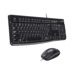 Logitech MK120 Wired Keyboard and Mouse for Windows, Optical Wired Mouse, USB Plug and Play, Full Size, PC/Laptop, English/Arabic Layout Black, 920-002546 - Image 5