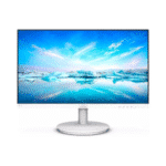 Philips 271V8W V Line 27″ IPS Wide View Monitor, 1920 x 1080 @ 75 Hz Refresh Rate, 4 ms Respons Time, 16.7 M Display Colors, 16:9 Aspect Ratio, VGA / HDMI Signal Input, White | 271V8W/89