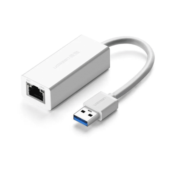 UGREEN USB 3.0 Hub with Gigabit Ethernet Adapter USB to RJ45 Network 1000Mbps Gigabit LAN Ethernet Internet Adapter Compatible with MacBook, PC, Switch, Surface, Chromebook, Windows 11/10/8.1/8/7, MAC OS, IOS, Linux ( White)