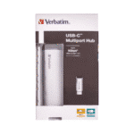 Verbatim USB-C Multiport Hub, USB C Adapter Made of Aluminum for Laptops MacBooks and Smartphones, Multimedia Adapter Plug with Four USB 3.2 Gen 1 Ports, Silver - Image 4