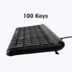 Zebronics Zeb-Glide USB Wired Multimedia Keyboard for PC/Laptop with Rupee Symbol Key, Plug & Play, Gold Plated USB Connector - Image 3
