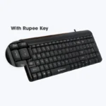 Zebronics Zeb-Glide USB Wired Multimedia Keyboard for PC/Laptop with Rupee Symbol Key, Plug & Play, Gold Plated USB Connector - Image 4
