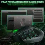 SOLAKAKA SM809 Wired RGB Gaming Mouse 22800 DPI MMO - Image 3