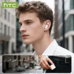 HTC NE51 Bluetooth Earphones TWS Mini EarBuds Sports Wireless Headphones Smart Noise Reduction Earbuds Green Black - Image 2
