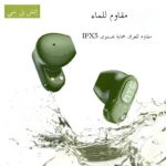 HTC NE51 Bluetooth Earphones TWS Mini EarBuds Sports Wireless Headphones Smart Noise Reduction Earbuds Green Black - Image 6