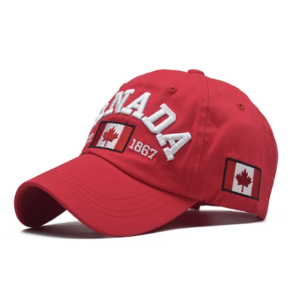 Canadian Classic: Washed Cotton Snapback Baseball Cap (CC-406)