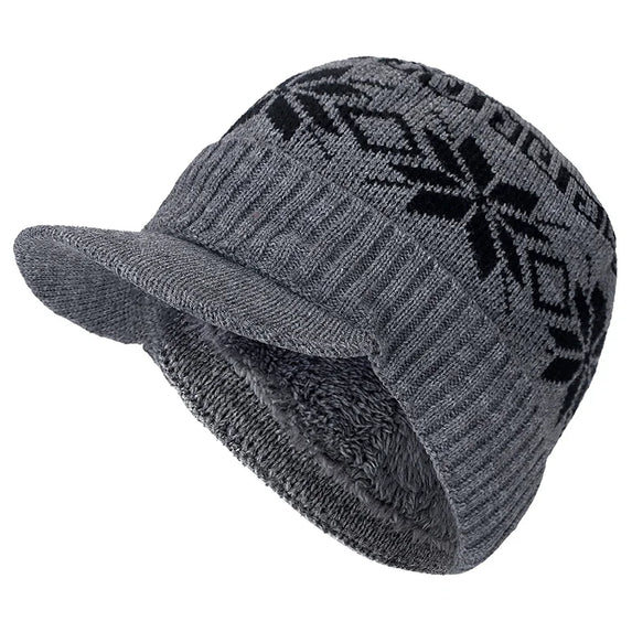 Luxurious Warmth: Cotton Skullies Beanie Hat with Fur Brim for Winter (LW-452)
