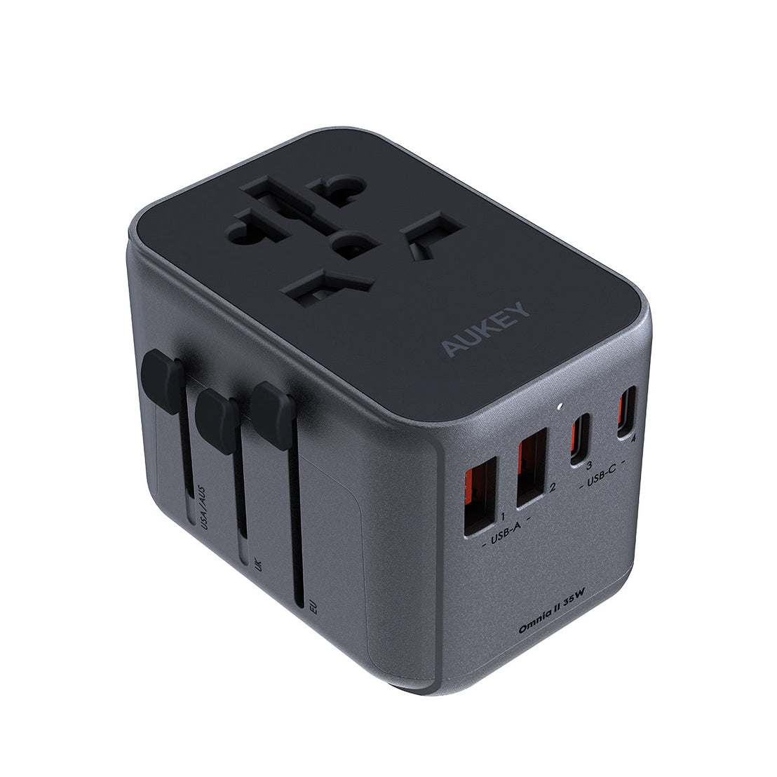 Travel Mate 35W Universal Adapter with USB Ports