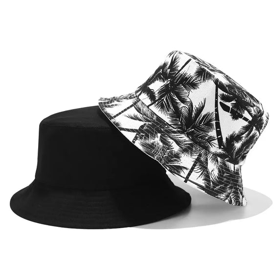 Tropical Vibes: Coconut Tree Bucket Hat for Hip Hop Fisherman Style (TV-433)