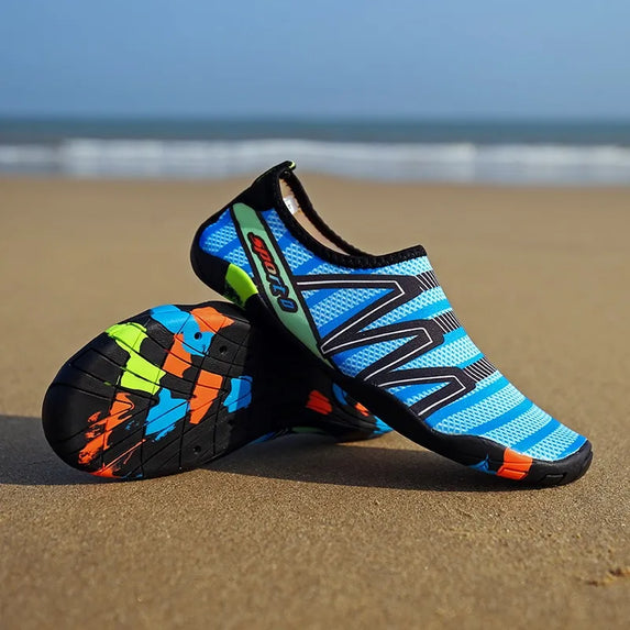 WaveStride Feslisho: Barefoot Surfing Aqua Rubber shoe (WS-224)
