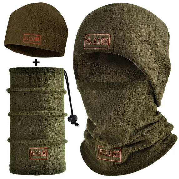 Winter Warmth Bundle: Fleece Hat & Scarf Set for Cozy Skullies Beanies (WW-444)