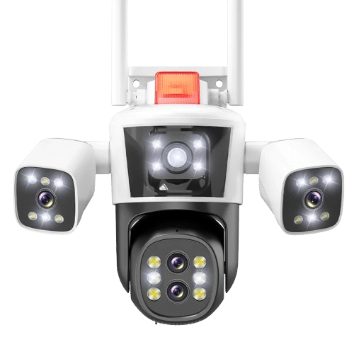 16MP 8K WiFi Security Cameras Four Len Three Screens