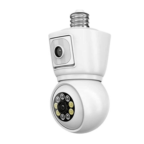 ICSEE 4K 8MP E27 Bulb WiFi Camera Dual Lens