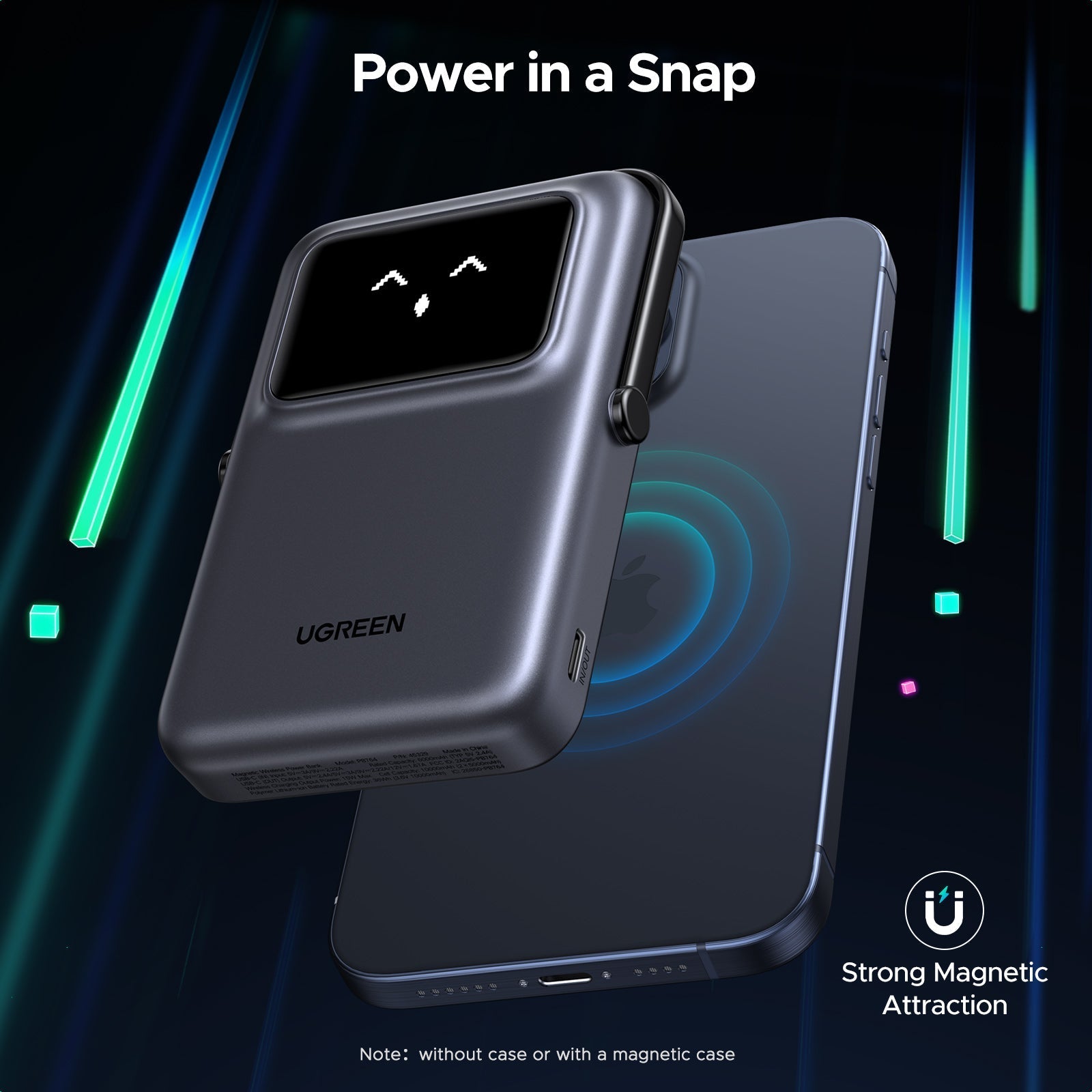 UGREEN Uno Magnetic Wireless Power Bank 10000mAh 7.5W