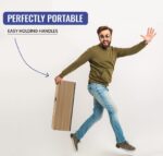 Dyanora Fusion 90 Watt Bluetooth Battery Powered Tower Speaker with TWS Connectivity, Aux/FM/USB/Bluetooth 5.0/ SD Card and Karaoke Support (Oak Wood) - Image 5