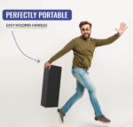 Dyanora Fusion 90 Watt Bluetooth Battery Powered Tower Speaker with TWS Connectivity, Aux/FM/USB/Bluetooth 5.0/ SD Card and Karaoke Support (Black) - Image 6