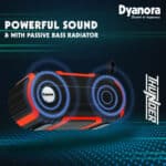 Dyanora Thunder DY-BT10-01 10W (2 * 5W) Bluetooth Speaker Ultra Clear Audio & Passive bass Radiator, Bluetooth V5.0, Upto 7 hrs of Play time (Black – Red) - Image 3