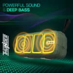 Dyanora Thunder DY-BT6-01 6W Bluetooth Speaker Ultra Clear Audio & Passive bass Radiator, Bluetooth V5.0, Upto 7 hrs of Play time (Green – Yellow) - Image 3
