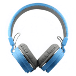 SH-12 Wireless Bluetooth Over-Ear Headphones with Mic (Blue)