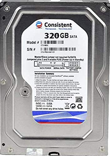 Consistent Hard Disk 320GB, Desktop with 2 Year Warranty