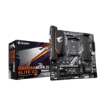 GIGABYTE B550M AORUS Elite AX Micro ATX Motherboard, AM4, PCIe 4.0, USB 3.2, M.2, SATA 6Gb/s, Realtek LAN