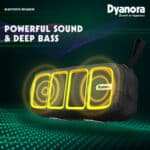 Dyanora Thunder DY-BT6-01 6W Bluetooth Speaker Ultra Clear Audio & Passive bass Radiator, Bluetooth V5.0, Upto 7 hrs of Play time (Black – Yellow) - Image 3