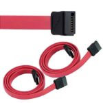 Storite 2 Pack Straight SATA III Data Cable Compatible for SATA HDD, SSD, CD Driver, CD Writer