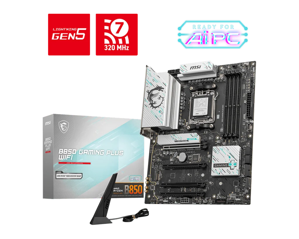 1111-1-2.webp MSI B850 GAMING PLUS WIFI motherboard - Image 1