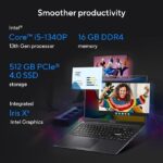 ASUS Vivobook 15X OLED (2023), Intel Core i5-1340P 13th Gen, 15.6″ (39.62 cm) FHD OLED, Thin & Light Laptop (16GB/512GB SSD/Iris Xᵉ Graphics/Win 11/Office 2021/Black/1.6 kg), K3504VA-LK541WS - Image 6