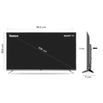 Dyanora Sigma 108 cm (43 inch) Full HD LED Smart Linux TV with 40 Watt Box Speakers & Bezel-Less Design  (DYLD-43F1S) - Image 2