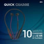 HRX X-Wave 350R Wireless Neckband with 40 Hours Battery - Image 2