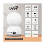 Qubo Smart Cam 360 Ultra WiFi CCTV Security Camera - Image 3