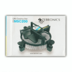 Zebronics ZEB MSC 200 CPU Cooling Fan – High Speed, Socket LGA 775/1150/1155/1156 Support, Black - Image 2