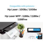 W1660A / 166A Compatible Toner Cartridge for HP Laser Printer 1008a, 1008w, 1188a, 1188w, 1188fnw - Image 3