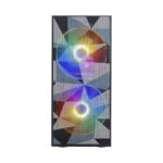 Ant Esports ICE-310MT Mid-Tower ATX Computer Case I Gaming Cabinet – Black Support ATX/Micro-ATX/ITX Motherboard with 2 x 180 mm Rainbow Front Fans and 1 x 120 mm Rear Fan Pre-Installed - Image 3